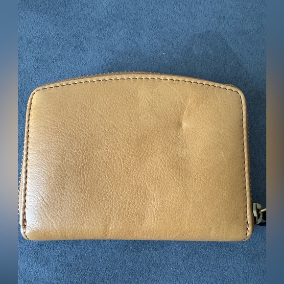 Margot Leather Gina Compact Wallet Light Tan NWT - Picture 5 of 11